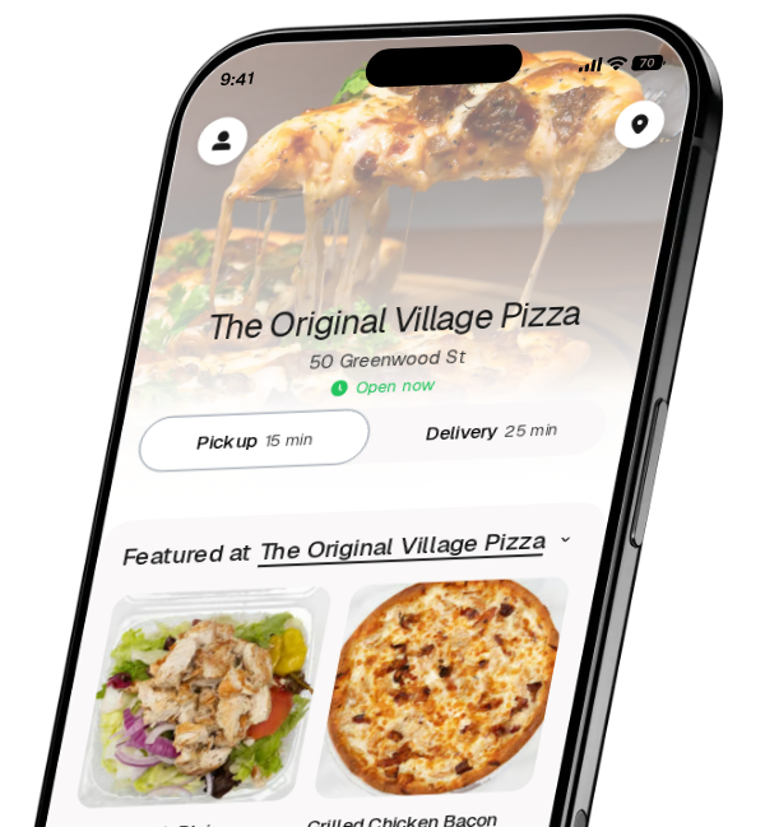 The Original Village Pizza app preview