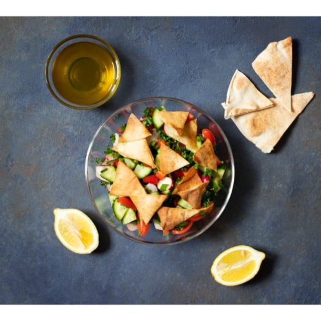 Buffalo Chicken Fattouch Salad.