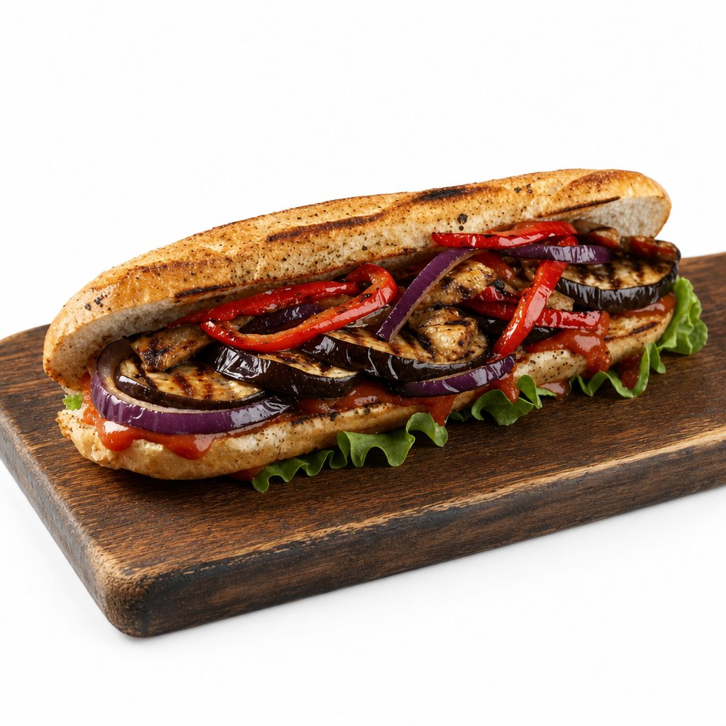 Eggplant Parmesan Grinder.