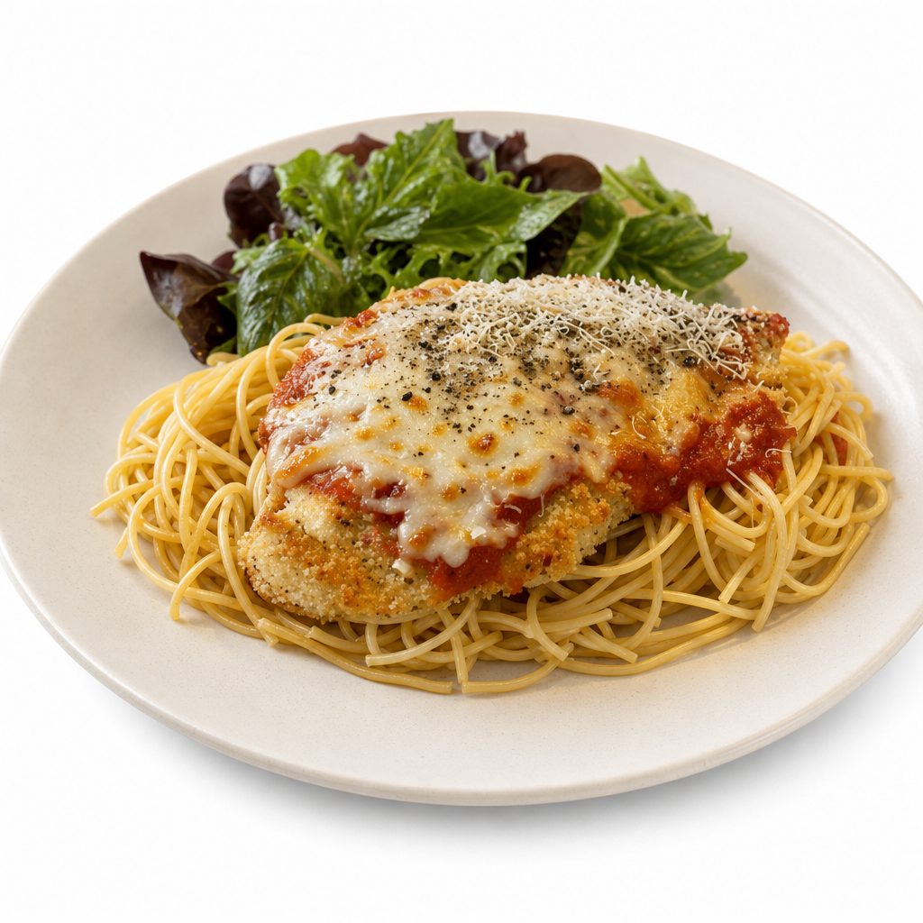 Chicken Parmesan Pasta.