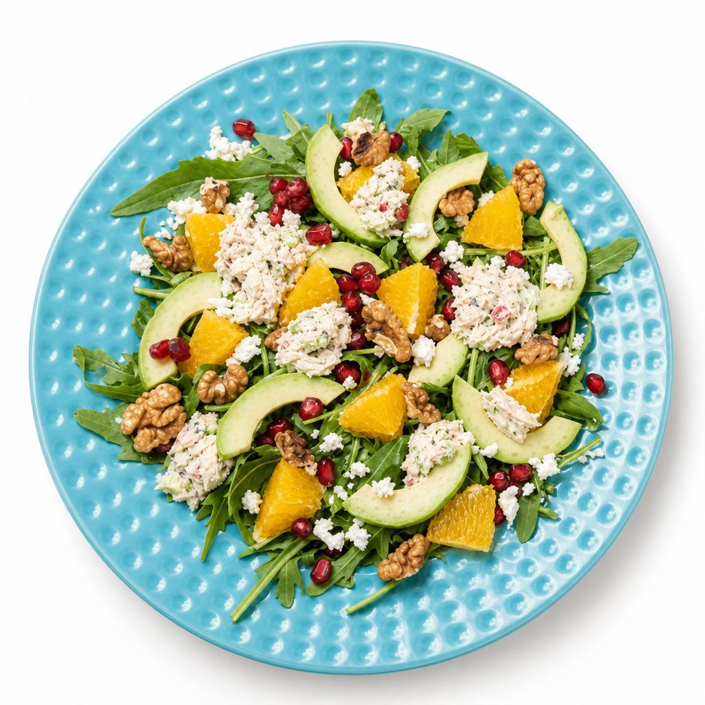 Garden with Cranberry Walnut Chicken Salad.