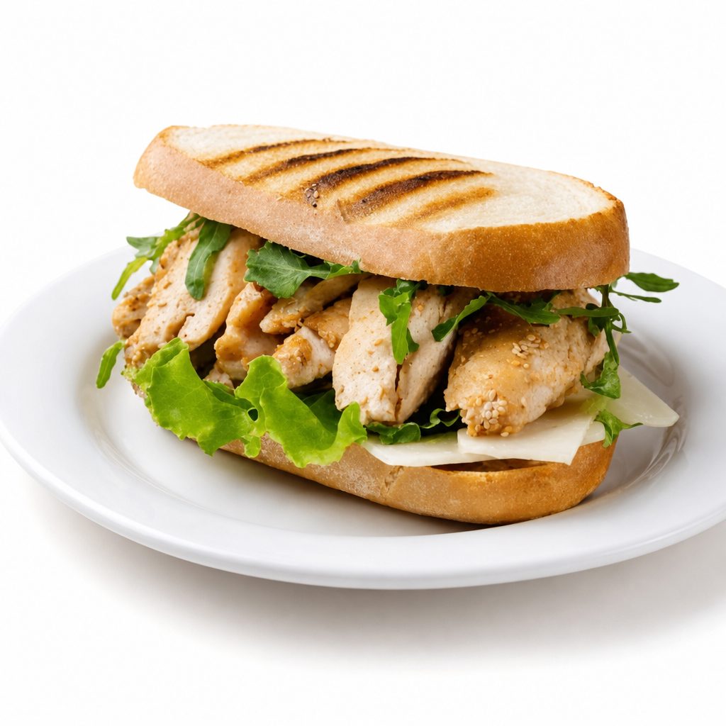 Grilled Chicken with Grilled Veggies Grinder.