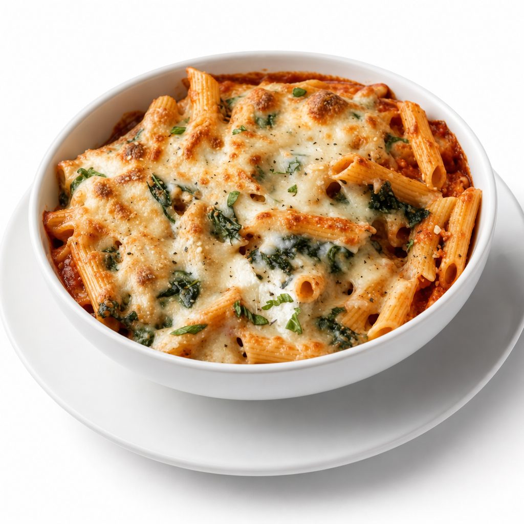 Baked Ziti & Sausage Pasta.