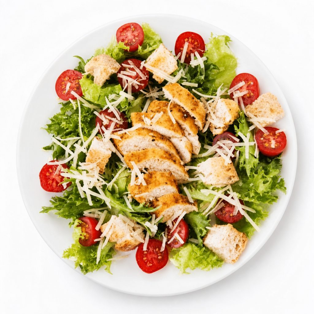 Buffalo Chicken Caesar Salad.