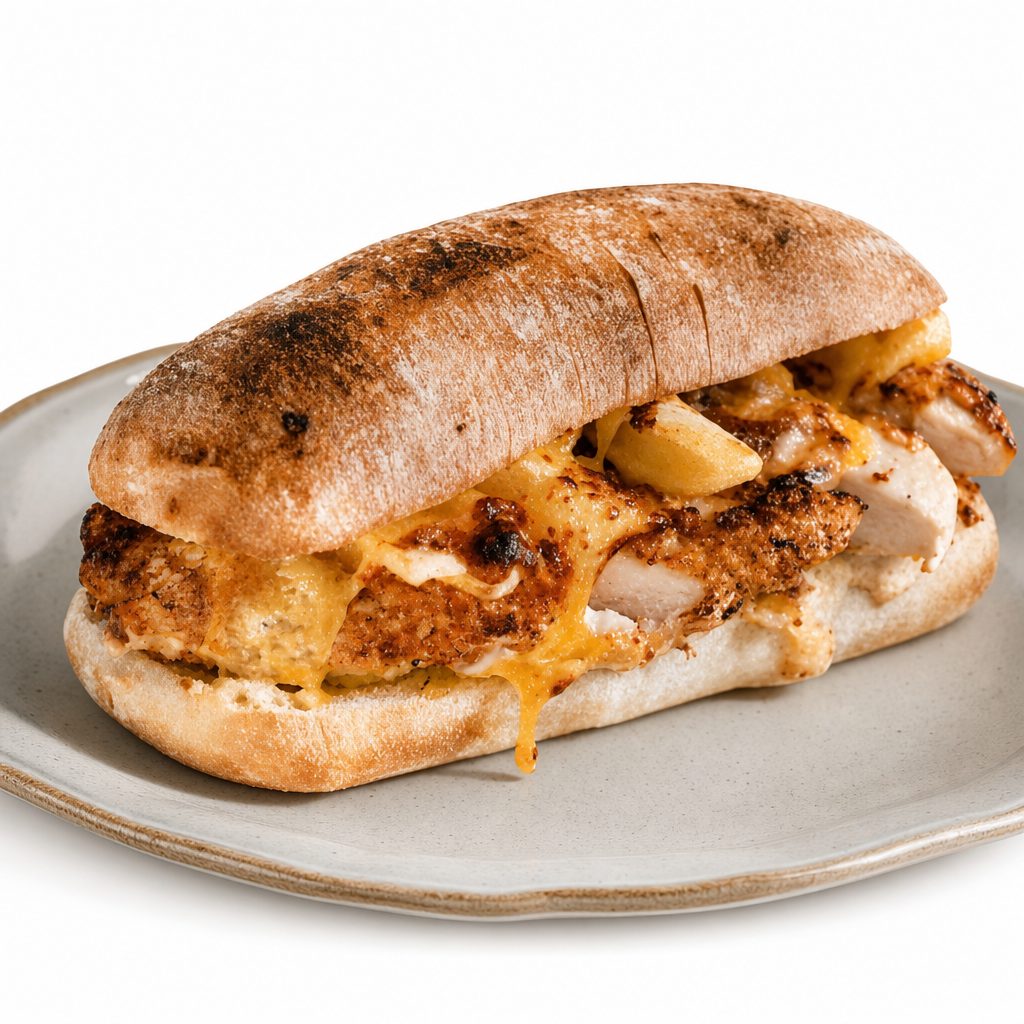 Buffalo Chicken Grinder.