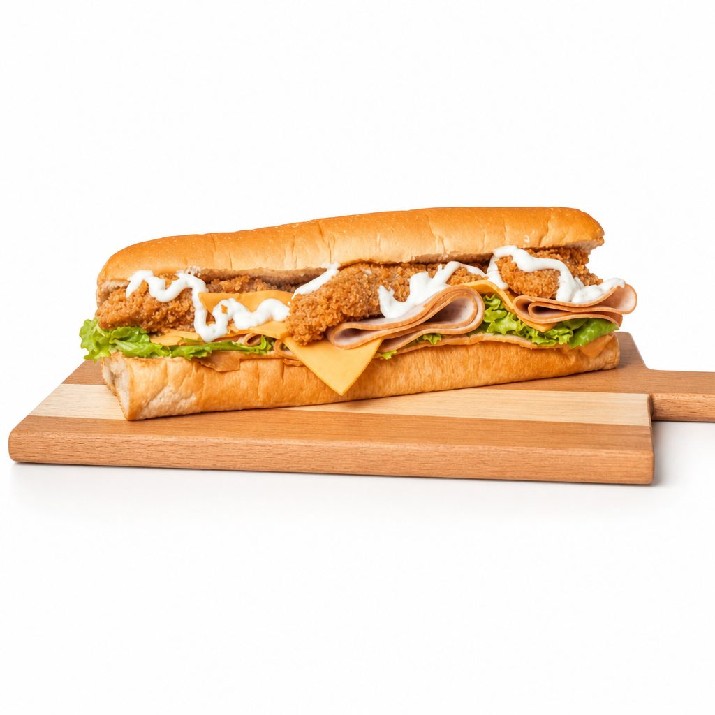 Chicken Cordon Bleu Grinder.