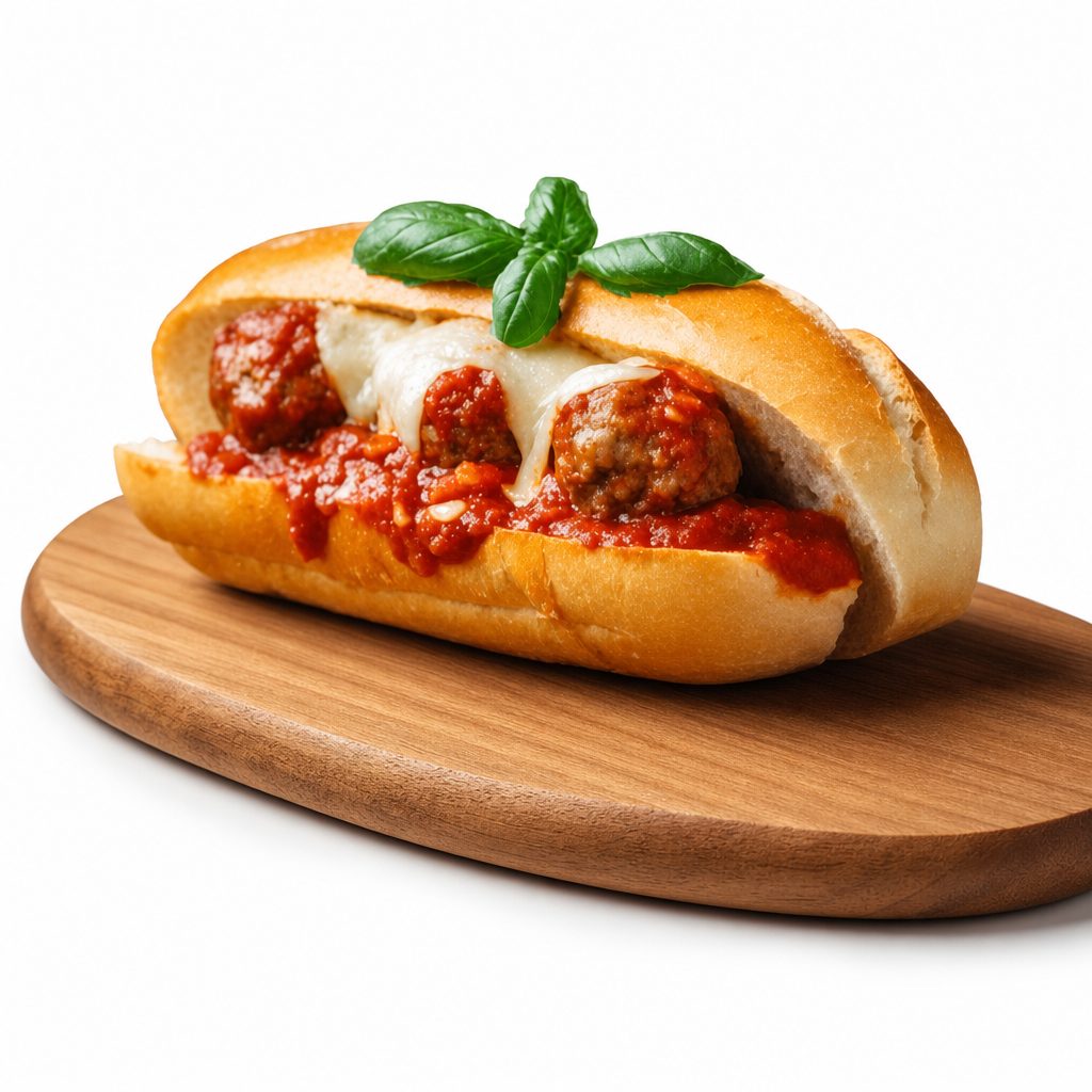 Homemade Meatball Grinder.