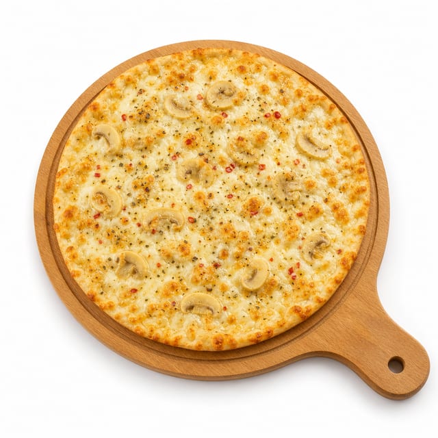 The Alfredo Pizza.