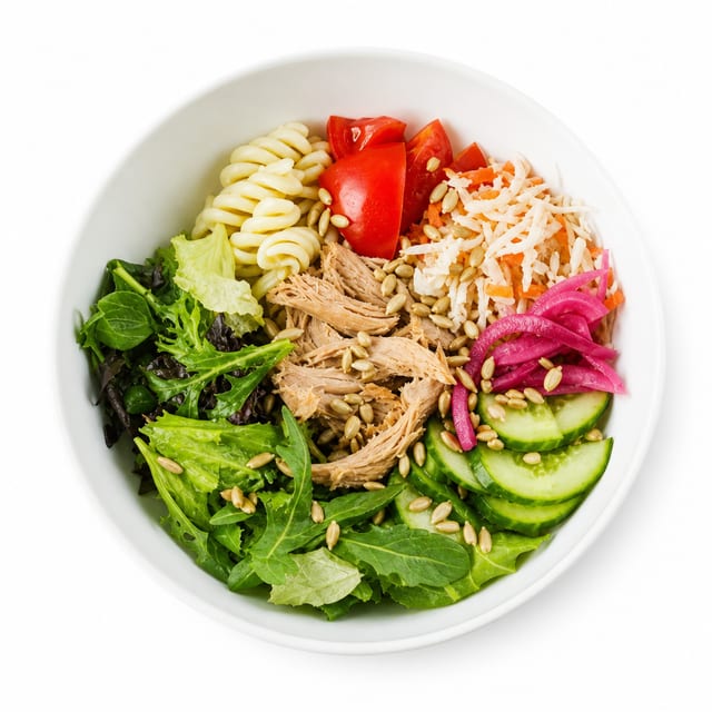 Garden with Tuna Salad.