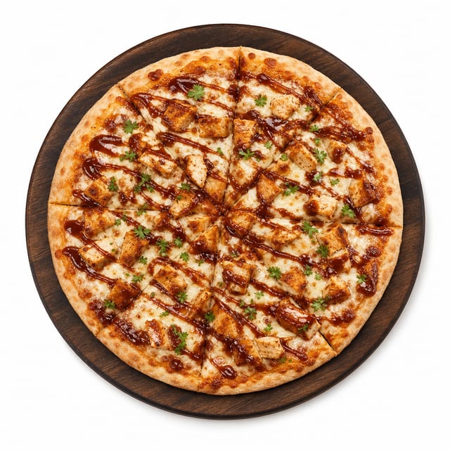 BBQ Chicken Pizza.