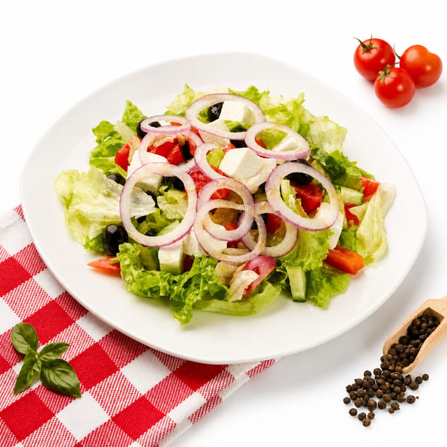 Buffalo Chicken Greek Salad.