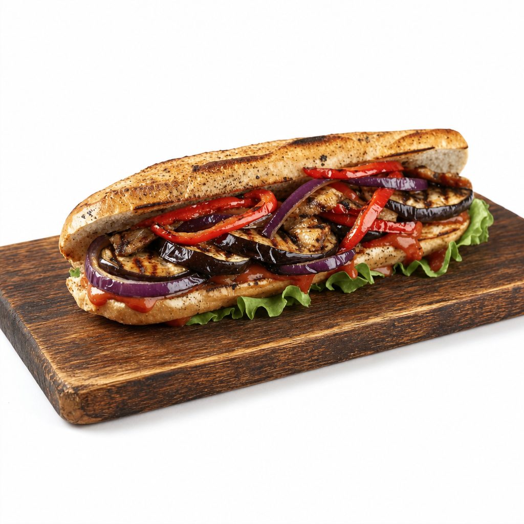 Grilled Veggie Grinder.
