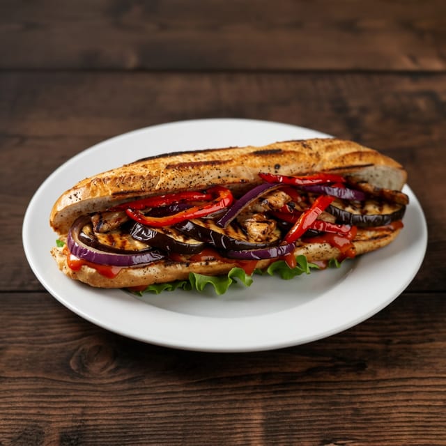 Eggplant Parmesan Grinder.