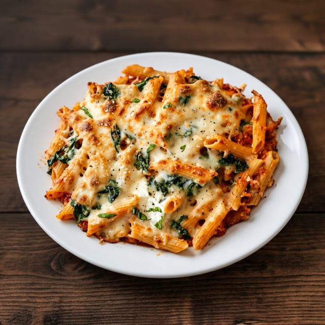 Baked Ziti & Meatball Pasta.