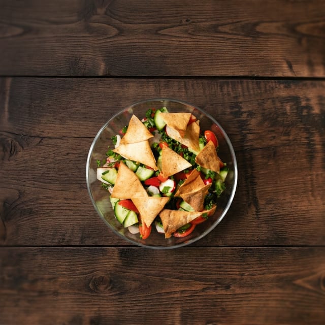 Buffalo Chicken Fattouch Salad.