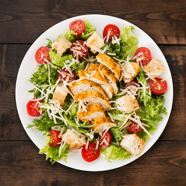 Buffalo Chicken Caesar Salad.