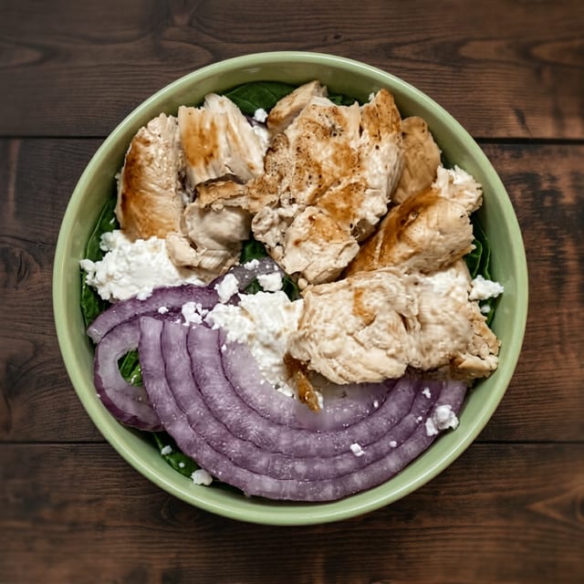 Grilled Chicken Greek Salad.