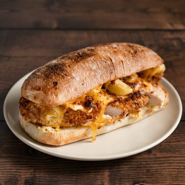Buffalo Chicken Grinder.
