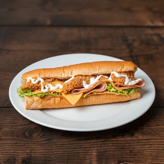 Chicken Cordon Bleu Grinder.