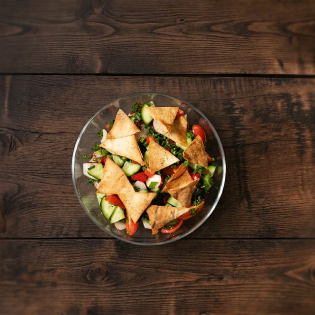 Grilled Chicken Fattoush Salad.