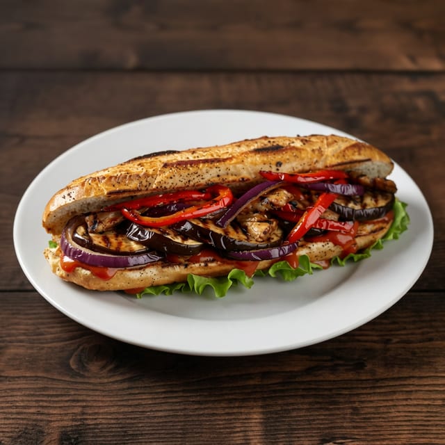 Grilled Veggie Grinder.