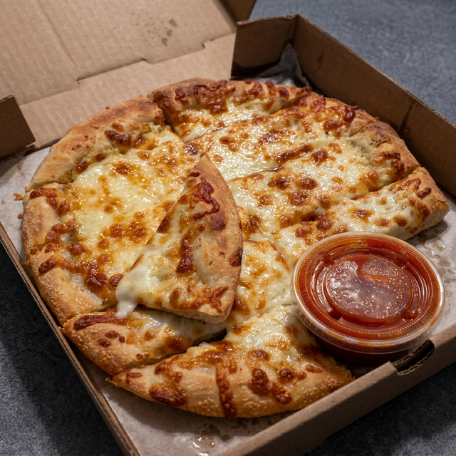 Bread Sticks with Marinara Sauce.